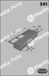 Mecafilter ELP9681 — Air Filter