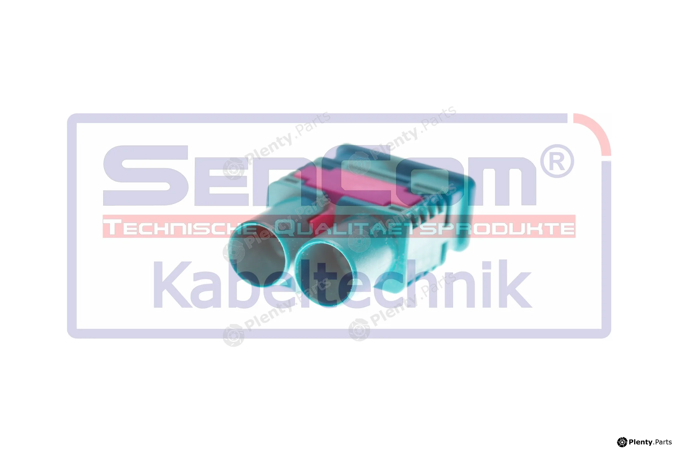 SenCom LB1705-1 — Antenna plug/ Socket Steckergehäuse 2-polig FAKRA für RG174 - neutrale Codierung