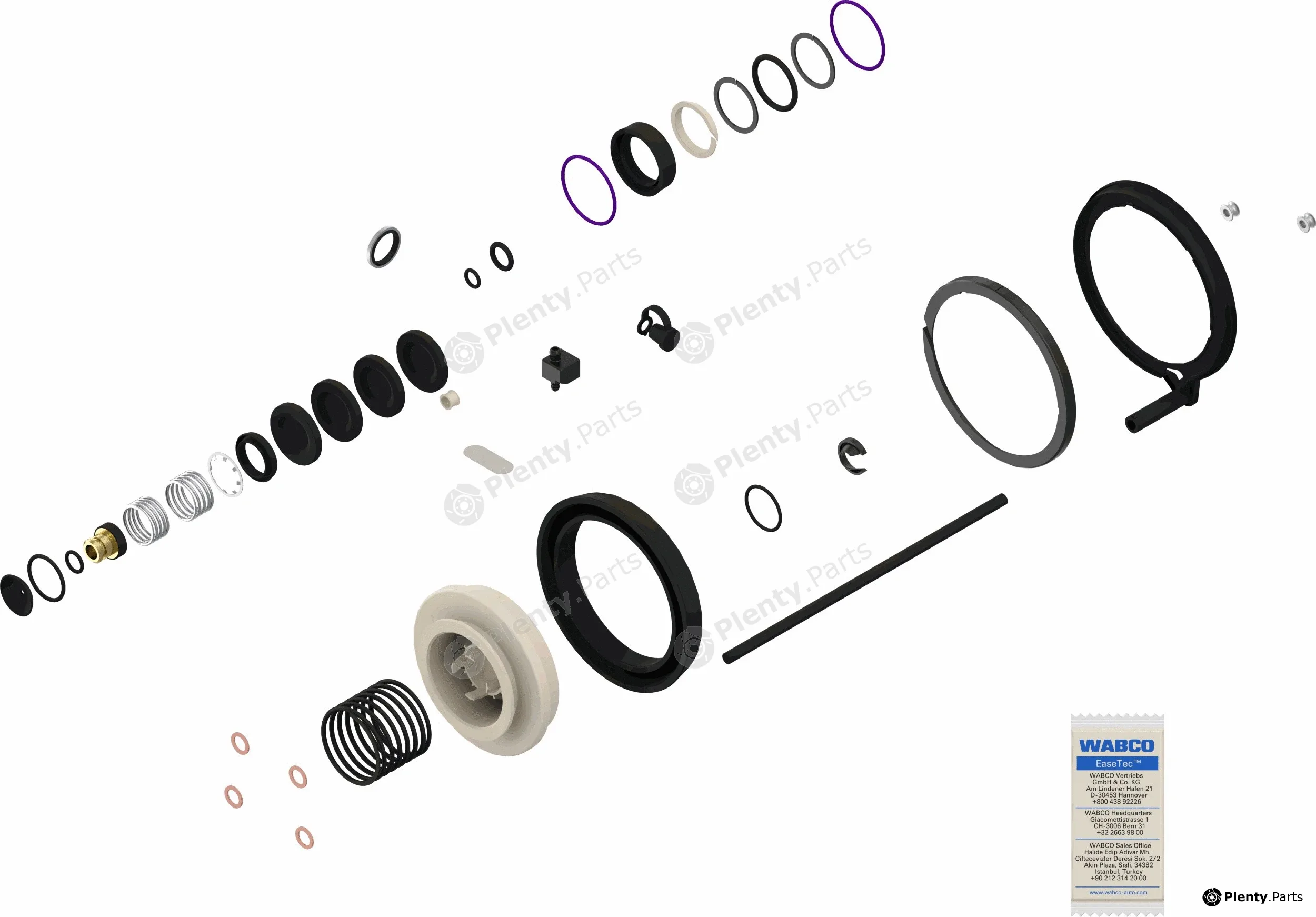WABCO 9700519062 — Repair Kit, manual transmission