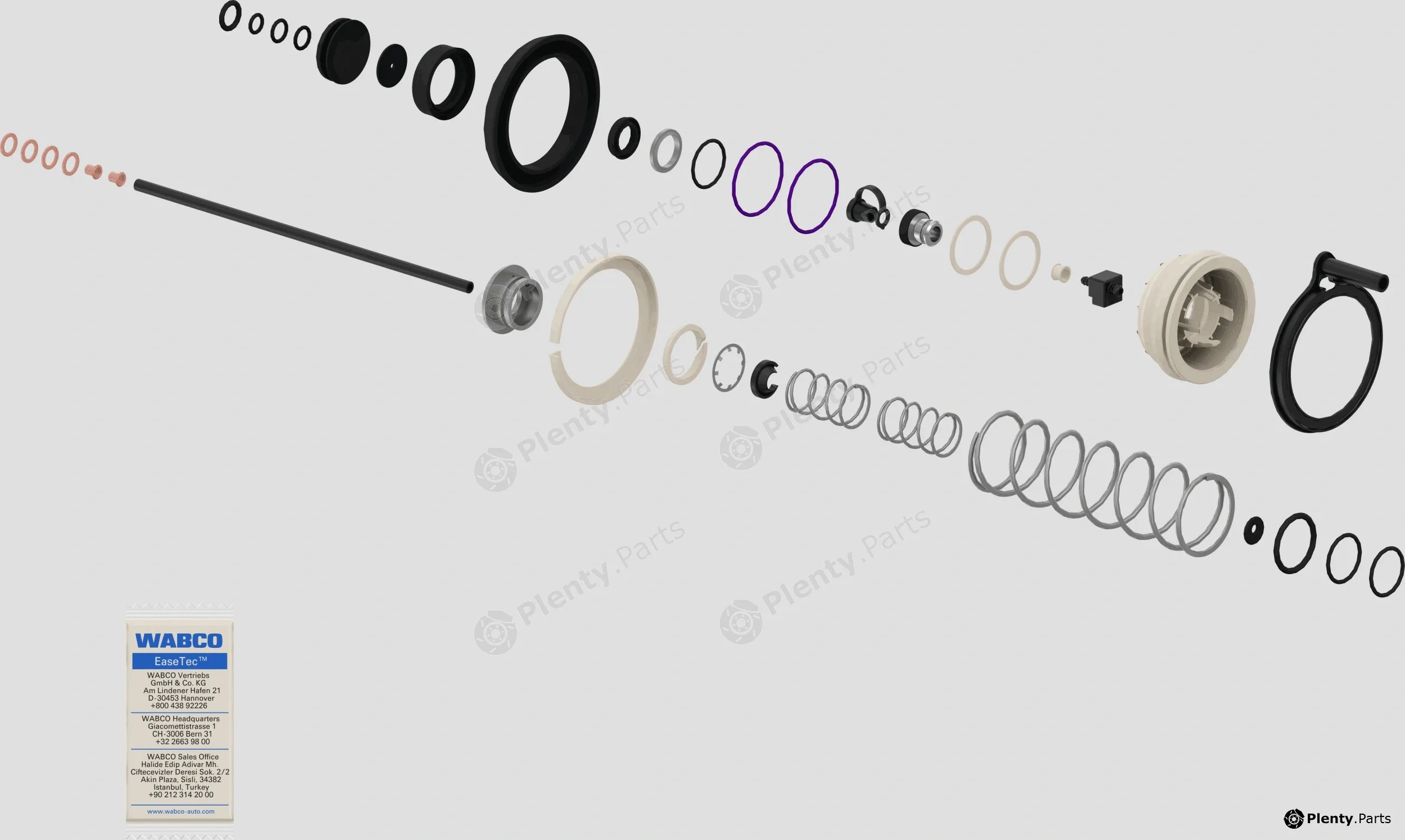 WABCO 9700519102 — Repair Kit, manual transmission