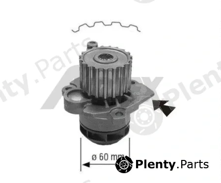 Airtex 1671 — Water Pump, engine cooling