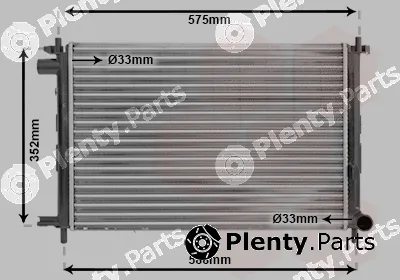 TQ TQ-18002224 — Radiator, engine cooling HLADNJAK FORD FIESTA TQ-18002224 95-02 18D/18TD ;MAZDA 121