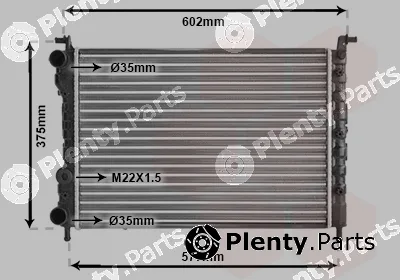 TQ TQ-17002224 — Radiator, engine cooling HLADNJAK FIAT PALIO 17002224 12/14 -AC ;SIENA
