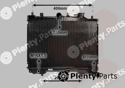 TQ TQ-27002023 — Radiator, engine cooling HLADNJAK MAZDA 323BF 27002023 85-89 11/13/15 HB/SED
