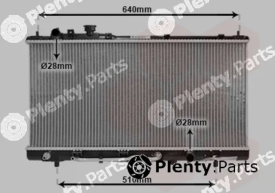 TQ TQ-27002152 — Radiator, engine cooling HLADNJAK MAZDA 323BJ 27002152 98- BENZIN AUTO +/-AC