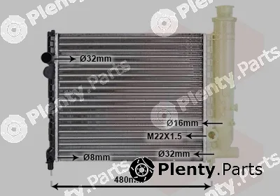 TQ TQ-09002013 — Radiator, engine cooling HLADNJAK CITROEN BX 09002013 11/14/14I/16/16I -AC