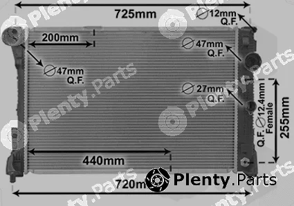 TQ TQ-30002452 — Radiator, engine cooling HLADNJAK