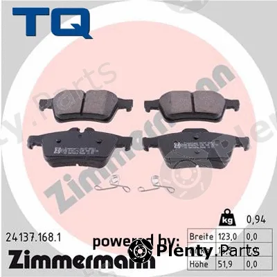 TQ TQ-BP0084 — Brake Pad Set, disc brake DISK PL FORD TQ-BP0084 ZAD.M-3,FOCUS 1.6TDCI 05 ->