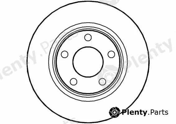 TQ TQ-DP079 — Brake Disc DISK PLOČA VW TQ-DP079 PR.A-4 1.6 ,1.9TDI,96 -> D280/22