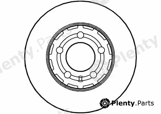 TQ TQ-DP041 — Brake Disc DISK PLOČA VW TQ-DP041 PR.A-3 1.6 96 -> D256/22