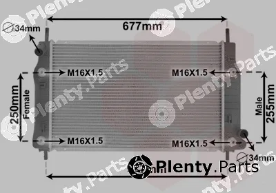 TQ TQ-18002223 — Radiator, engine cooling HLADNJAK FORD MONDEO 18002223 93-00 16/18/20 +/-AC AUTO