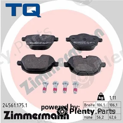 TQ TQ-BP0829 — Brake Pad Set, disc brake DISK PL BMW TQ-BP0829 ZAD.BMW 520D F10 10 ->