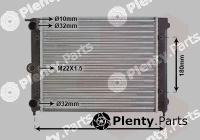 TQ TQ-58002038 — Radiator, engine cooling HLADNJAK VW POLO 651711 81-90 10/13 ;SEAT TERRA