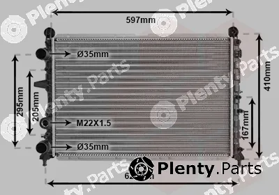 TQ TQ-17002066 — Radiator, engine cooling HLADNJAK ALFA 145/146 TQ-17002066 -4/99 19TD ;ALFA155 20TD