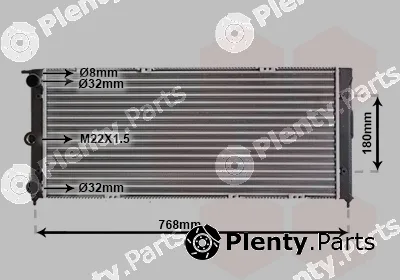 TQ TQ-58002037 — Radiator, engine cooling HLADNJAK VW PASSAT VW2037 83-88 16D/16/18