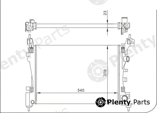TQ TQ-YMLR370 — Radiator, engine cooling HLADNJAK