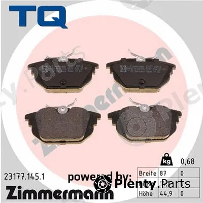 TQ TQ-BP0387 — Brake Pad Set, disc brake DISK PLOČICE