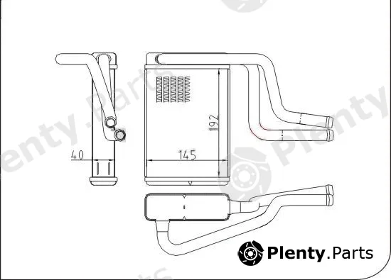 TQ TQ-YMLBH181 — Heat Exchanger, interior heating HLADNJAK GR.FORD MONDEO TQ-YMLBH181 96-07 ;X-TYPE