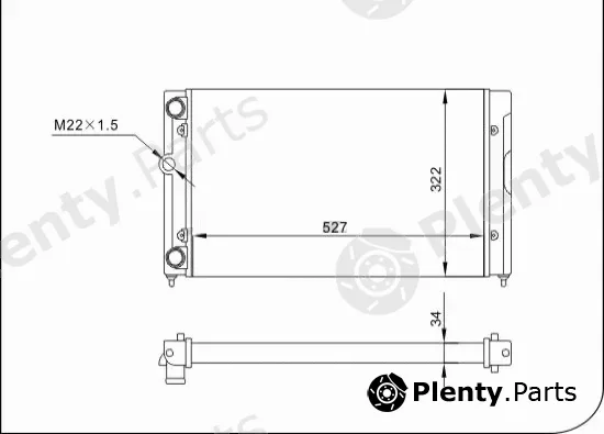 TQ TQ-YMLR030 — Radiator, engine cooling HLADNJAK VW GOLF YMLR030 3/VENTO 16 -AC