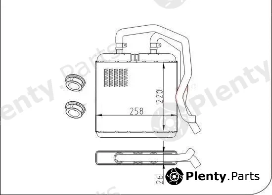 TQ TQ-YMLBH112 — Heat Exchanger, interior heating HLADNJAK GR.IVECO DAILY TQ-YMLBH112 1/01-