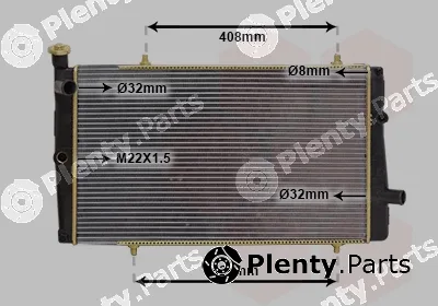 TQ TQ-40002079 — Radiator, engine cooling HLADNJAK PEUGEOT 309 TQ-40002079 16/19/19D/19GTI