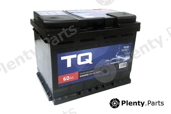TQ 56050 — Starter Battery AKUMULATOR TQ 60AH D+ 7903871 242X175X190 (540A)