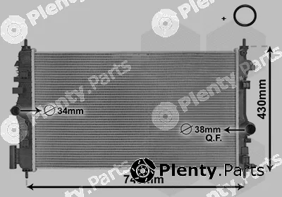 TQ TQ-37002474 — Radiator, engine cooling HLADNJAK OPEL INSIGNIA TQ-37002474 20CDTI MAN ;SAAB 9-5