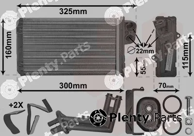 TQ TQ-43006227 — Heat Exchanger, interior heating HLADNJAK GR.RENAULT MEGANE TQ-43006227 SCENIC 96-03