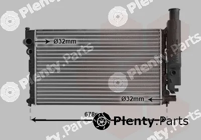 TQ TQ-40002097 — Radiator, engine cooling HLADNJAK PEUGEOT 405 TQ-40002097 -92 16/19/19D +/-AC MAN/AUT