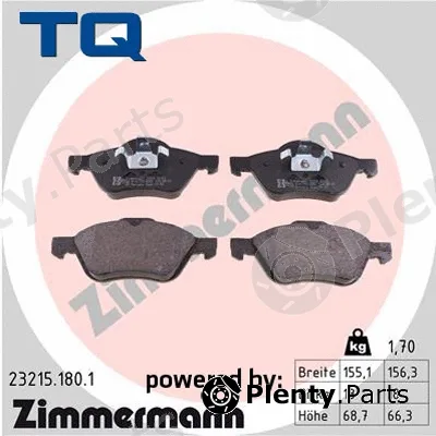 TQ TQ-BP0047 — Brake Pad Set, disc brake DISK PL RENAULT TQ-BP0047 LAGUNA 1.9DCI 01 ->