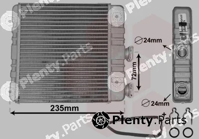TQ TQ-37006321 — Heat Exchanger, interior heating HLADNJAK GR.OPEL ASTRA TQ-37006321 G BEHR ;ZAFIRA A+B