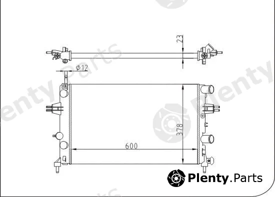TQ TQ-YMLR286 — Radiator, engine cooling HLADNJAK