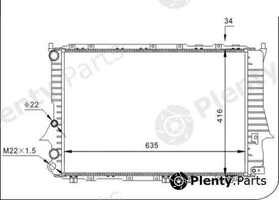 TQ TQ-YMLR141 — Radiator, engine cooling HLADNJAK AUDI 100 TQ-YMLR141 90- 20E/23E/24D/25TDI ;A6 -97
