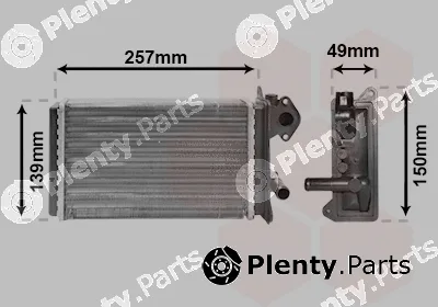 TQ TQ-58006062 — Heat Exchanger, interior heating HLADNJAK GR.VW T2 TQ-58006062 ;POLO -94/DERBY -84/AUDI 50