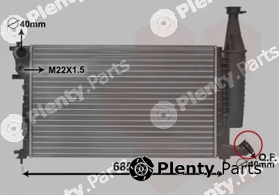 TQ TQ-09002168 — Radiator, engine cooling HLADNJAK