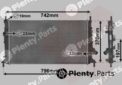 TQ TQ-18002370 — Radiator, engine cooling HLADNJAK