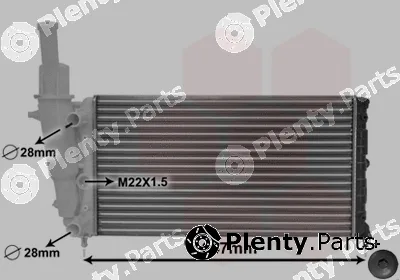 TQ TQ-17002140 — Radiator, engine cooling HLADNJAK FIAT PUNTO TQ-17002140 93-99 75/85 -AC ;55 +AC