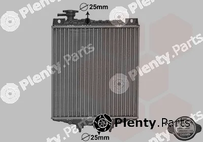 TQ TQ-11002034 — Radiator, engine cooling HLADNJAK DAIHATSU CHARADE 11002034 87-93 10 ;93- 10 16V