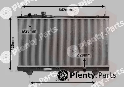 TQ TQ-27002173 — Radiator, engine cooling HLADNJAK MAZDA PREMACY TQ-27002173 3/99- 18/20 +/-AC