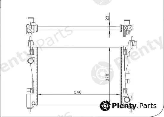TQ TQ-YMLR371 — Radiator, engine cooling HLADNJAK
