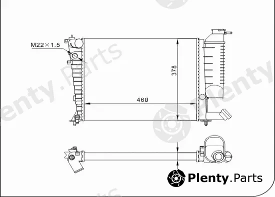 TQ TQ-YMLR339 — Radiator, engine cooling HLADNJAK