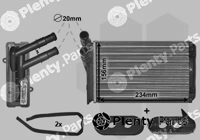 TQ TQ-58006060 — Heat Exchanger, interior heating HLADNJAK GRIJAČA
