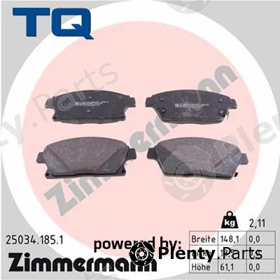 TQ TQ-BP0094 — Brake Pad Set, disc brake DISK PL CHEVROLET TQ-BP0094 PR.CRUSE 2.0CDI 09 -> 16