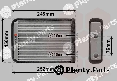 TQ TQ-17006220 — Heat Exchanger, interior heating HLADNJAK GRIJAČA