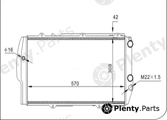 TQ TQ-YMLR013 — Radiator, engine cooling HLADNJAK AUDI 100 TQ-YMLR013 82-90 19/20/21/22/20D +/-AC