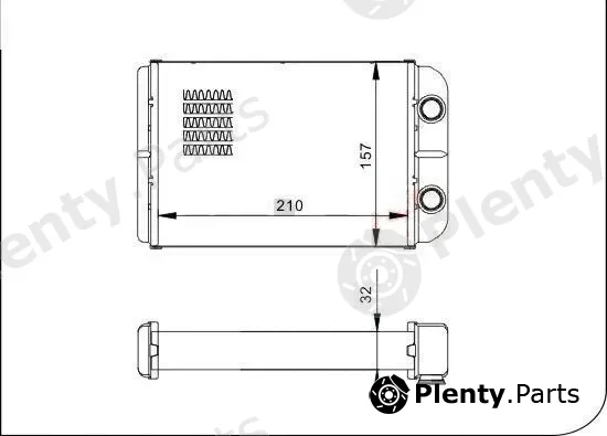 TQ TQ-YMLBH110 — Heat Exchanger, interior heating HLADNJAK GR.FIAT STILO TQ-YMLBH110 SVI ;BRAVO 07-