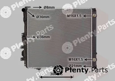 TQ TQ-30002072 — Radiator, engine cooling HLADNJAK MB 124 TQ-30002072 260/280/300/320/300CE/320CE