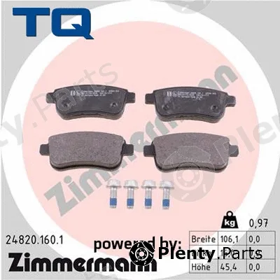 TQ TQ-BP0883 — Brake Pad Set, disc brake DISK PL RENAULT TQ-BP0883 ZAD.MEGANE 2.0DCI 09 ->