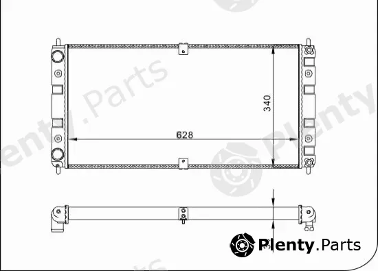 TQ TQ-YMLR146 — Radiator, engine cooling HLADNJAK LADA NIVA TQ-YMLR146 9/02- 17I