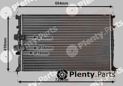 TQ TQ-40002231 — Radiator, engine cooling HLADNJAK PEUGEOT 406 40002231 99- 20 16V COUPE